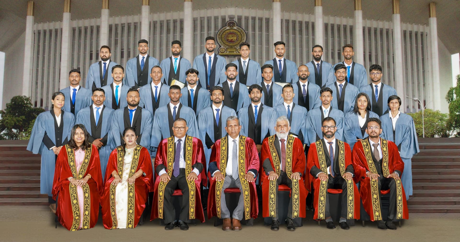 LIFN graduates and faculty at a graduation ceremony